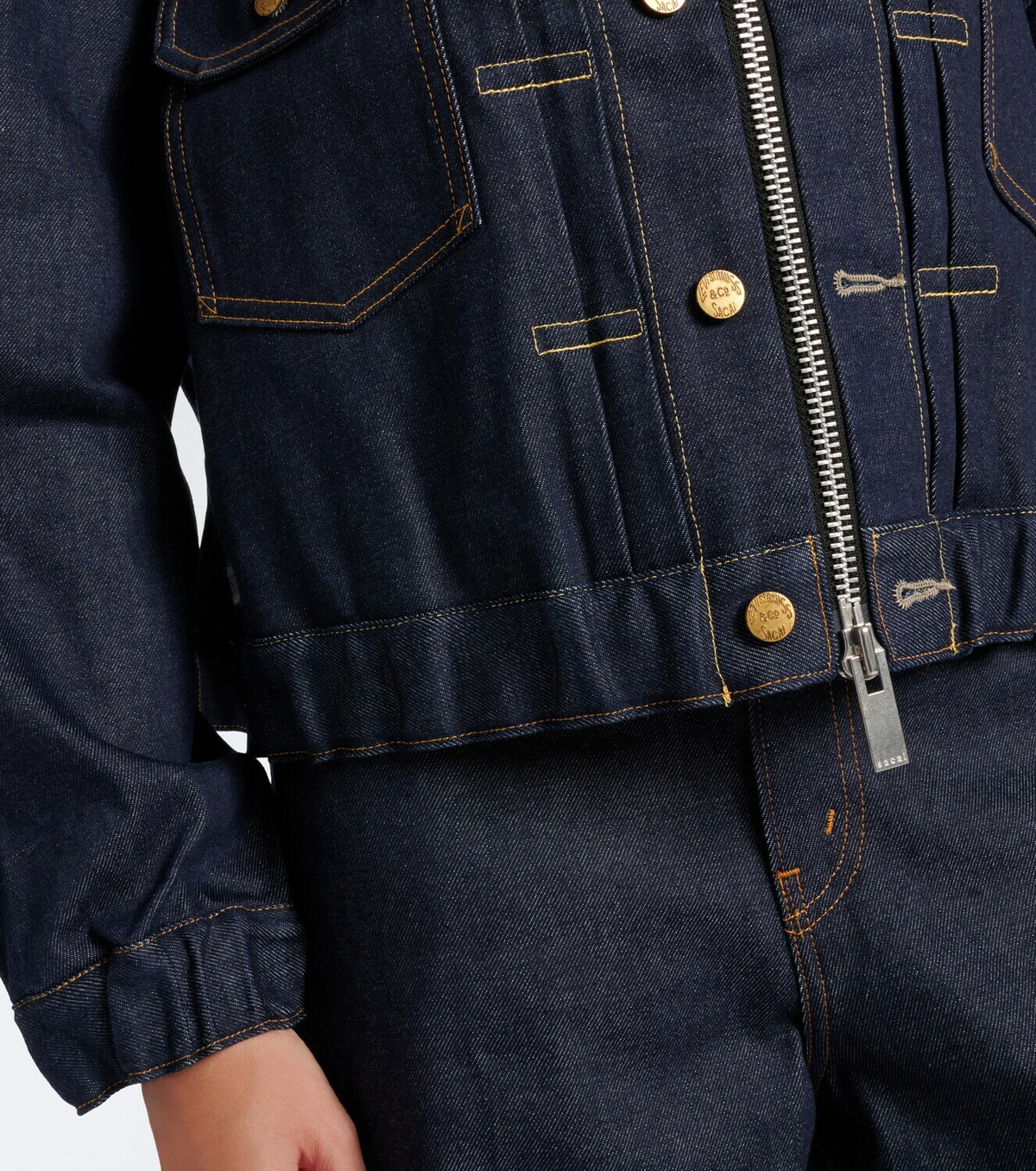 Sacai Denim bomber jacket