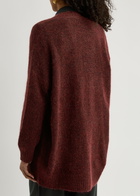 Eileen Fisher Mohair-blend Cardigan Burgundy