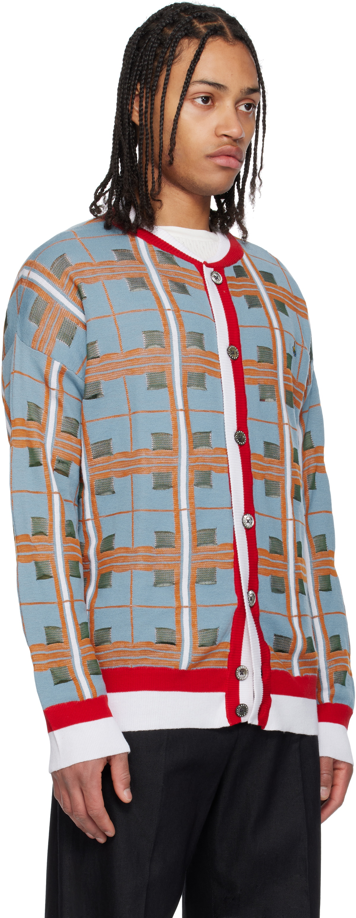 Vivienne Westwood Blue Tartan Cardigan Vivienne Westwood