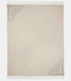 Prada Logo jacquard cashmere blanket
