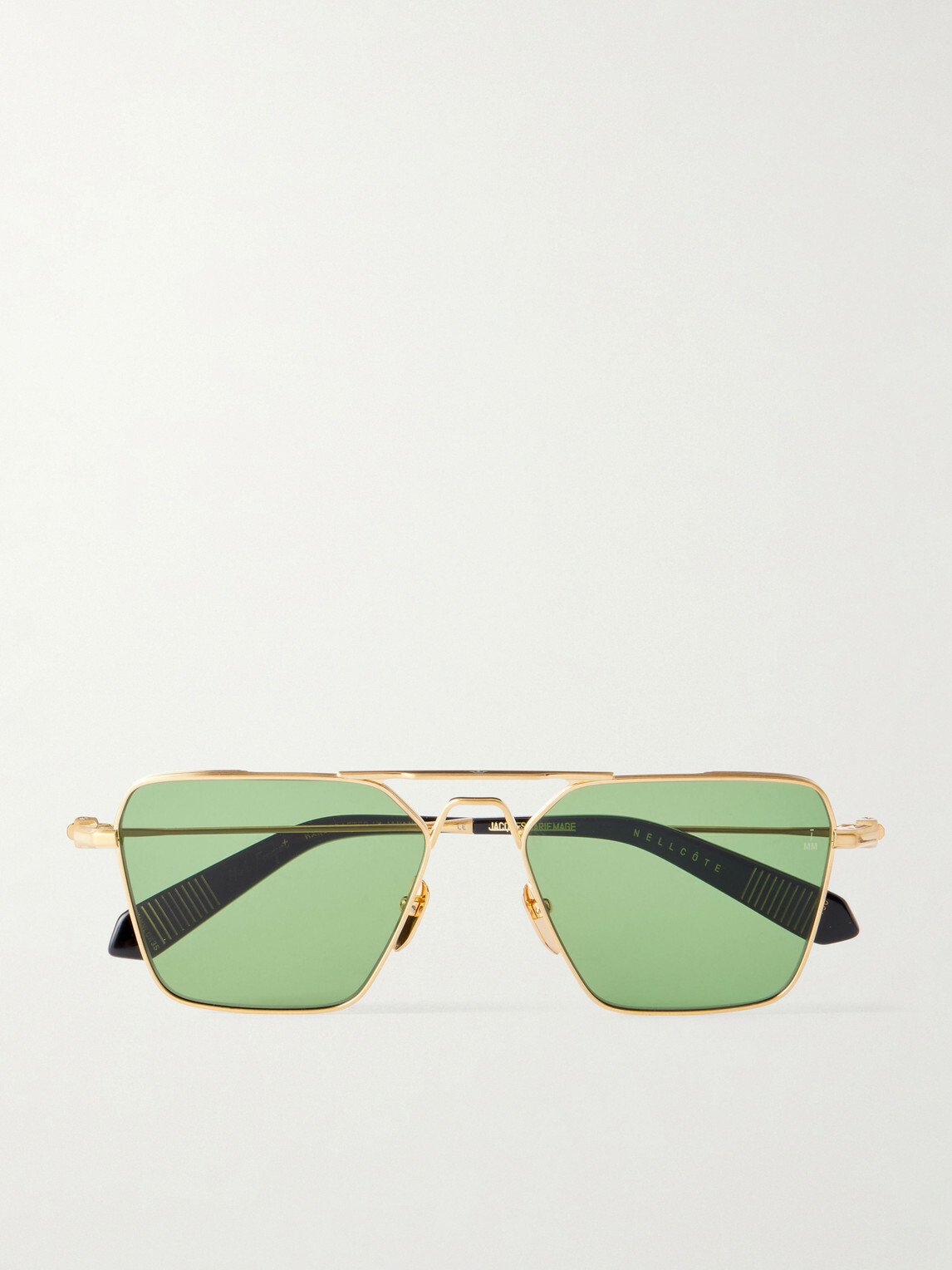 Jacques Marie Mage - Nick Fouquet Nellcôte Square Frame Metal Sunglasses