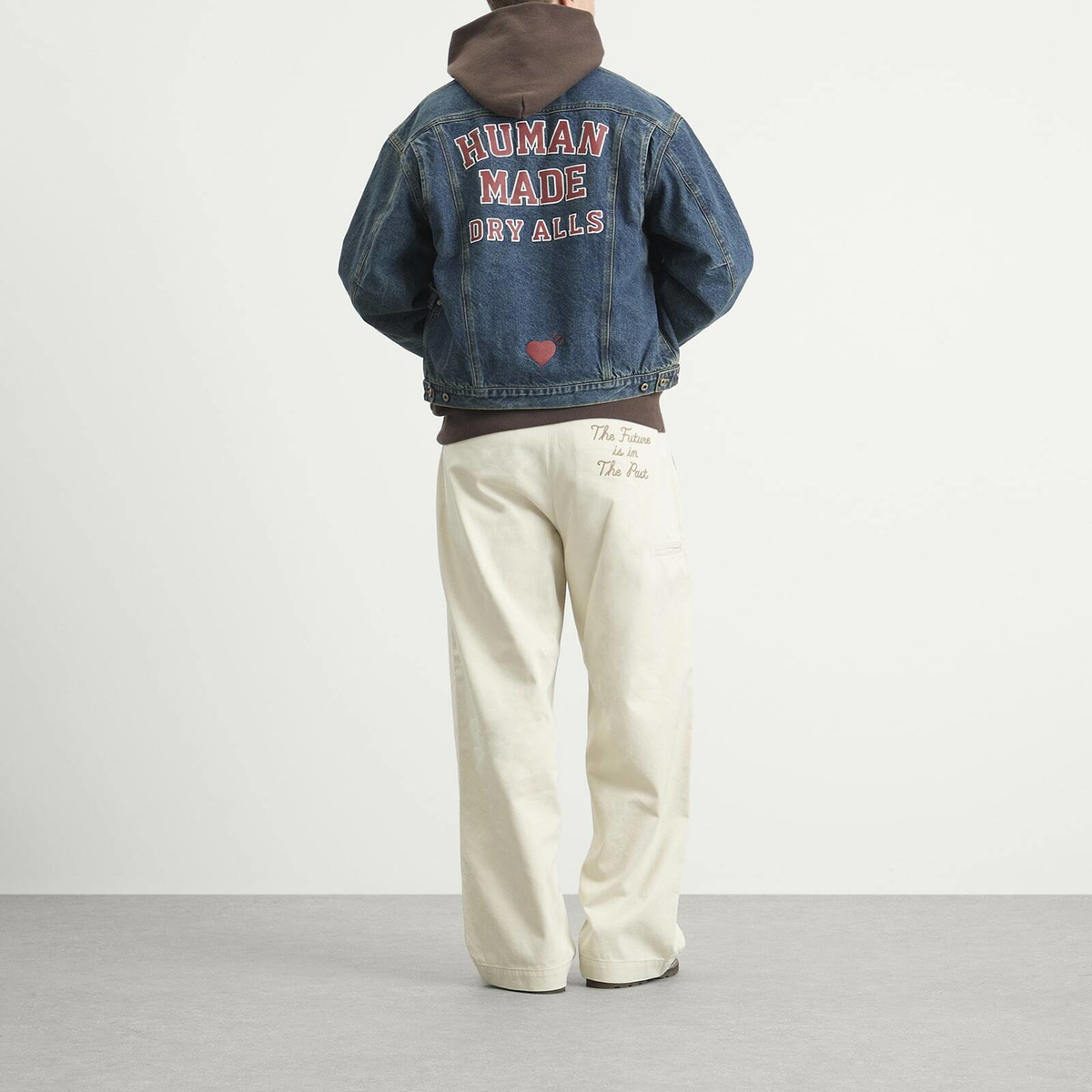 Human Made Men's Corduroy Collar Denim Jacket in Indigo
