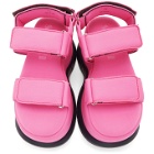 Sunnei Pink Neoprene Low Platform Sandals