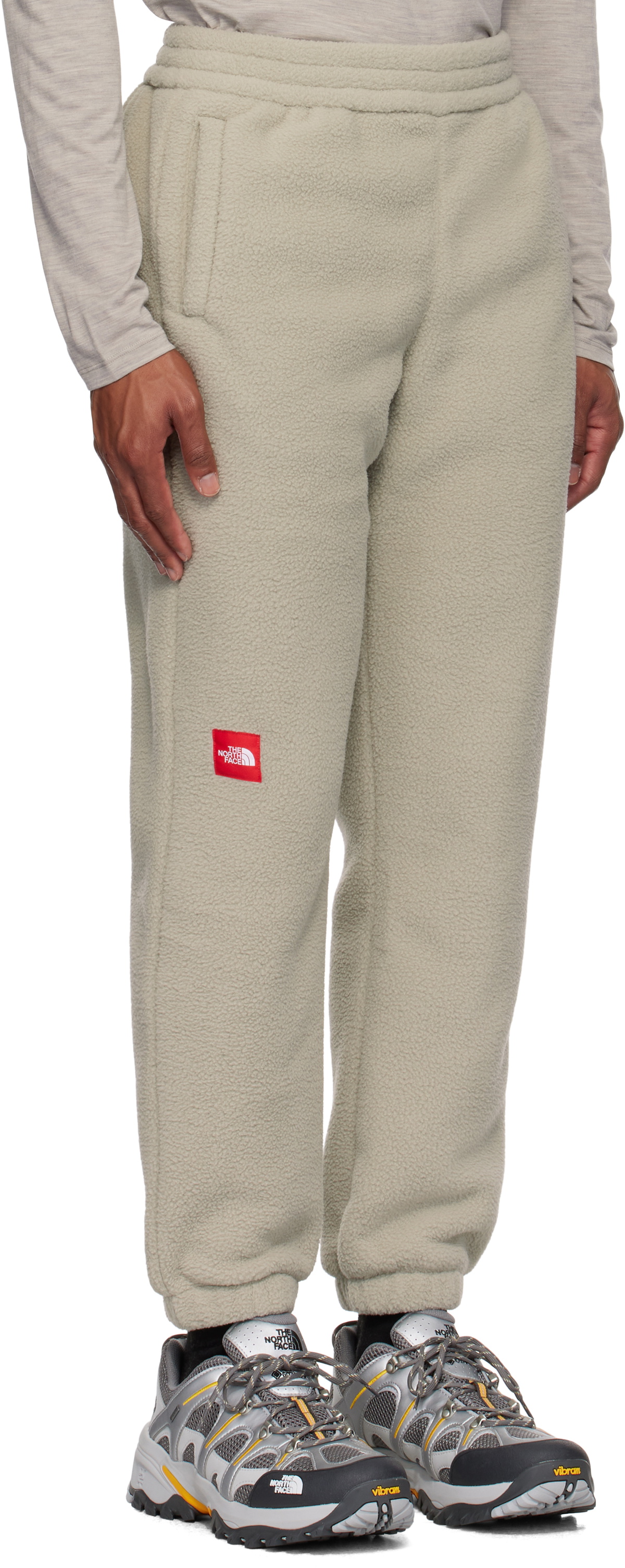 The North Face Beige 'TNF' Fleeski Sweatpants