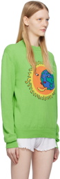 Sky High Farm Workwear Green Character Sweater
