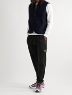 Stone Island - Slim-Fit Tapered Logo-Appliquéd Cotton-Jersey Cargo Sweatpants - Black