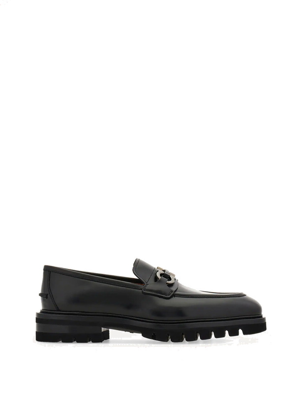 Photo: Ferragamo Mens Gancini ornament loafer in Black
