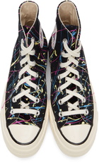 Converse Black Archive Paint Splatter Chuck 70 High Sneakers