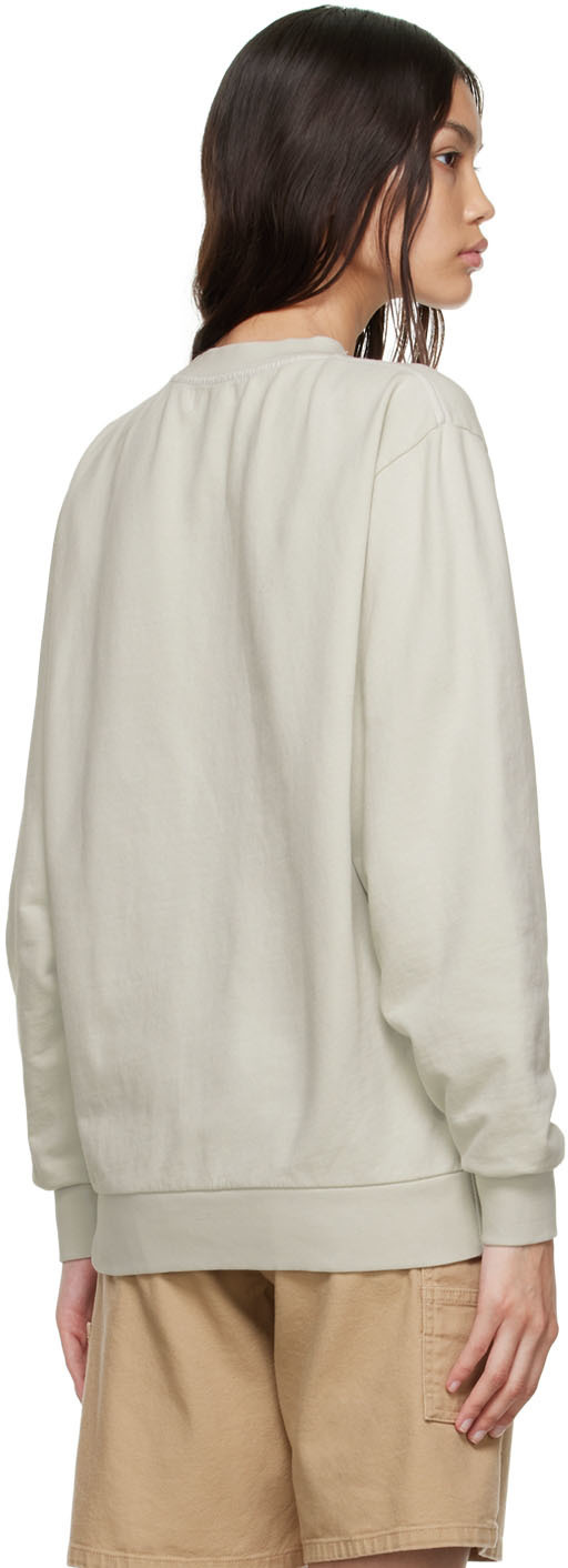 Museum of Peace & Quiet Beige Micro Wordmark Sweatshirt