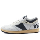Rhude Men's Rhecess Low Sneakers in White/Navy