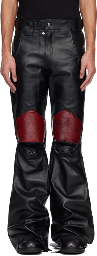 Photo: Swampgod Black Leather Xeno Pants