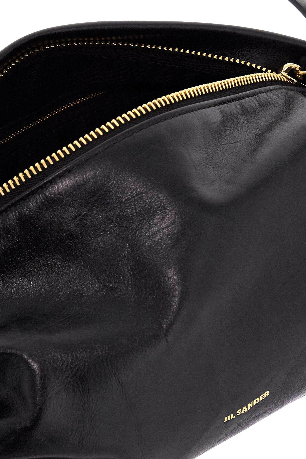 【関税&送料込】Jil Sander Black Leather Cushion Crossbody B JIL SANDER cushion crossbody bag Black Jil Sander