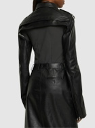 RICK OWENS - Cropped Leather Bolero Jacket