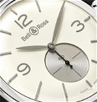 Bell & Ross - WW1 Opalin Argentium and Alligator Watch, Ref. No. BRWW1-ME-AG-OP/SCR - White