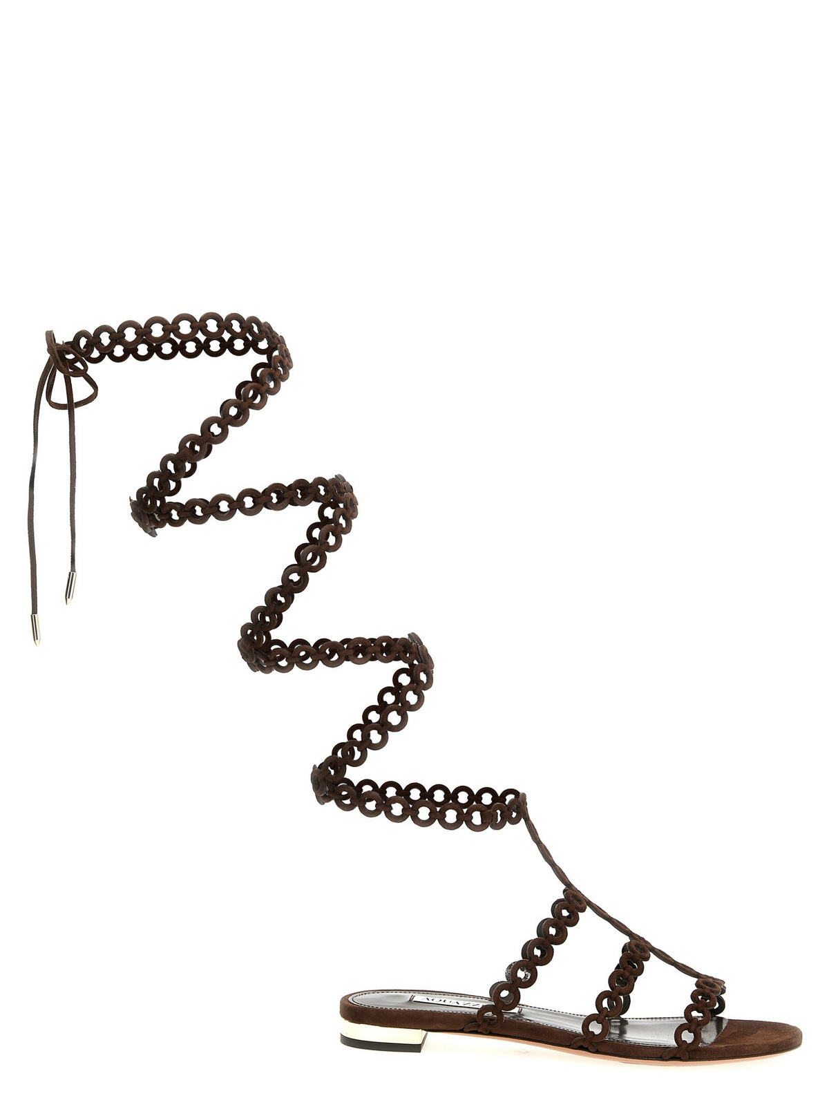 サンダル・ミュール AQUAZZURA 'Infinity Chain Gladiator' sandals Infinity Chain Gladiator Sandal Flat GOLD Aquazzura@ Official