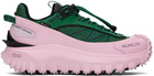 Moncler Green & Pink Trailgrip GTX Sneakers