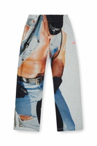Diesel Sweatpants with graphic print - Pants - Unisex - Grey