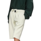 Vetements White Oversized Inside-Out Sweat Shorts