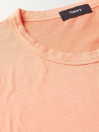 THEORY - Essential Dip-Dyed Pima Cotton-Jersey T-Shirt - Orange