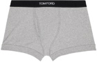 TOM FORD Two-Pack Black & Gray Boxer Briefs