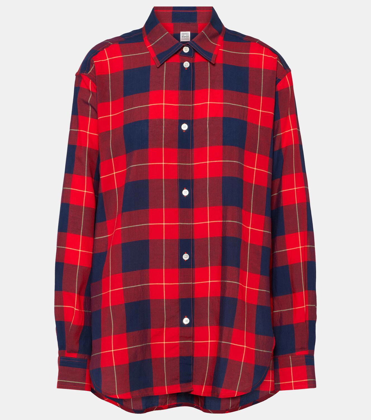 く*ろ様 loose old tartan check shirt / reme Toteme Oversized tartan shirt Toteme