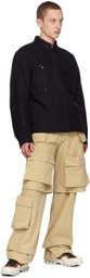 Ten c Black Mid Layer Jacket
