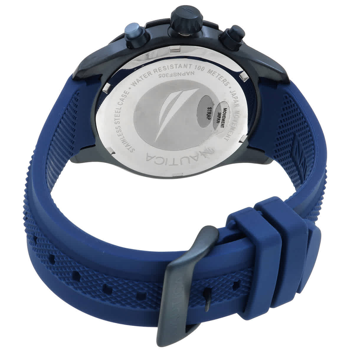Nautica Nst Chronograph Quartz Blue Dial Mens Watch NAPNSF305