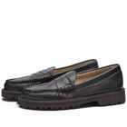 Bass Weejuns Men's Larson 90s Cactus Leather Loafer in Black