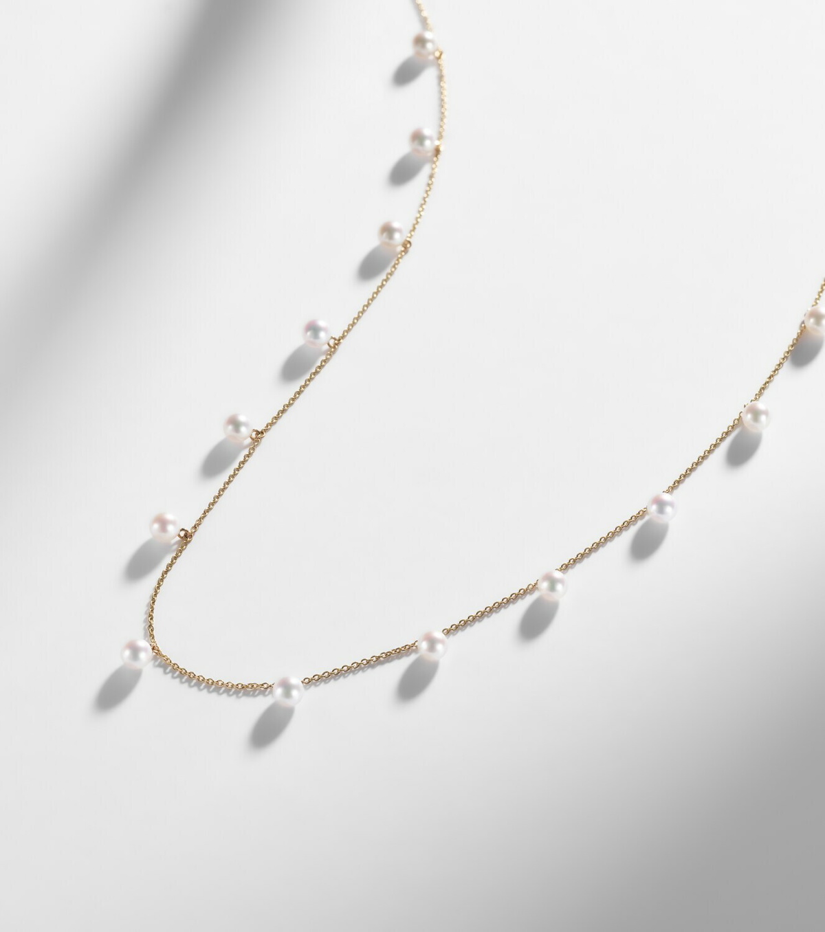 Sophie Bille Brahe Lou Lou 14kt gold necklace with freshwater pearls