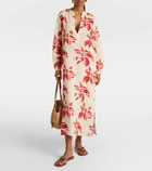 Loro Piana Floral linen maxi dress