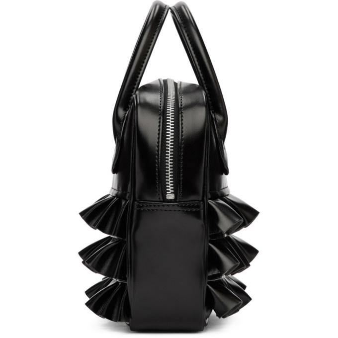 Comme des Garcons Bow Flute patent-finish Tote Bag - Black