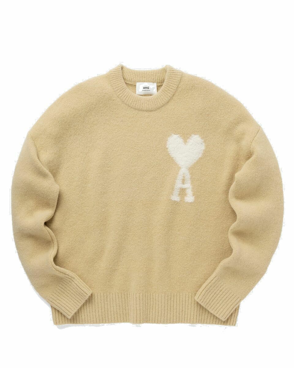 Photo: Ami Paris Off White Adc Sweater Beige - Mens - Pullovers