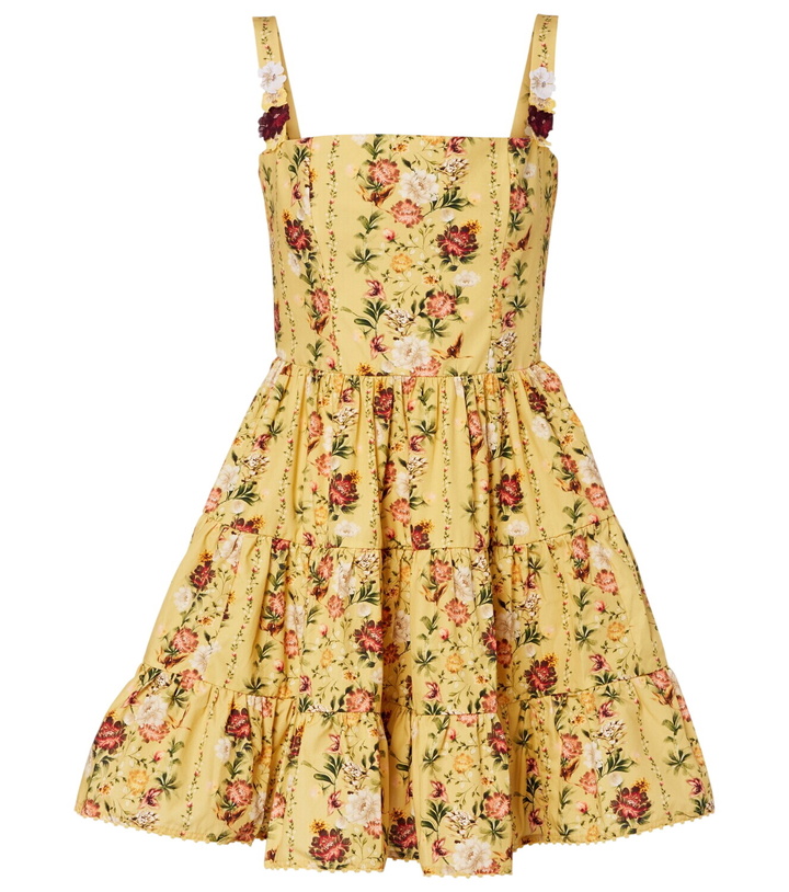 Photo: Agua by Agua Bendita Lima floral cotton minidress