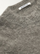 Auralee - Brushed Mohair and Wool-Blend Sweater - Gray