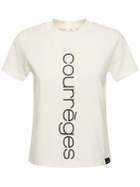 COURREGES - Logo Cotton Jersey T-shirt
