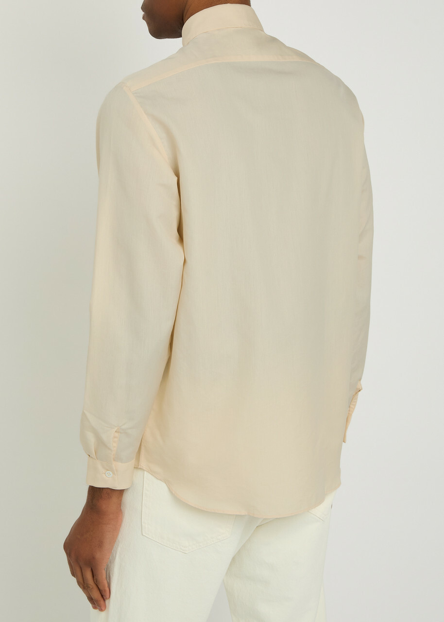 Lardini Cotton and Silk-blend Shirt White