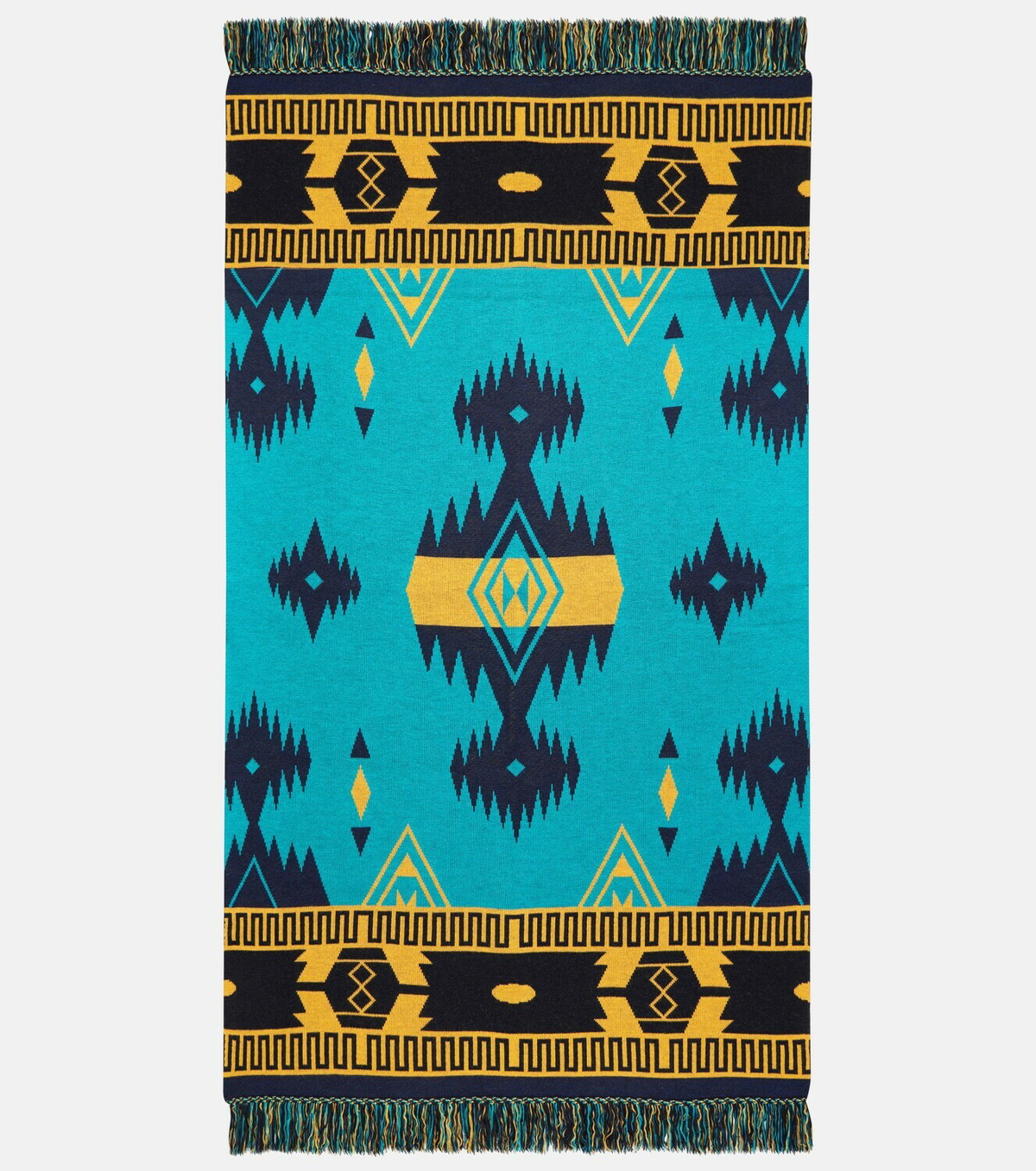 Alanui - Icon wool-blend jacquard blanket