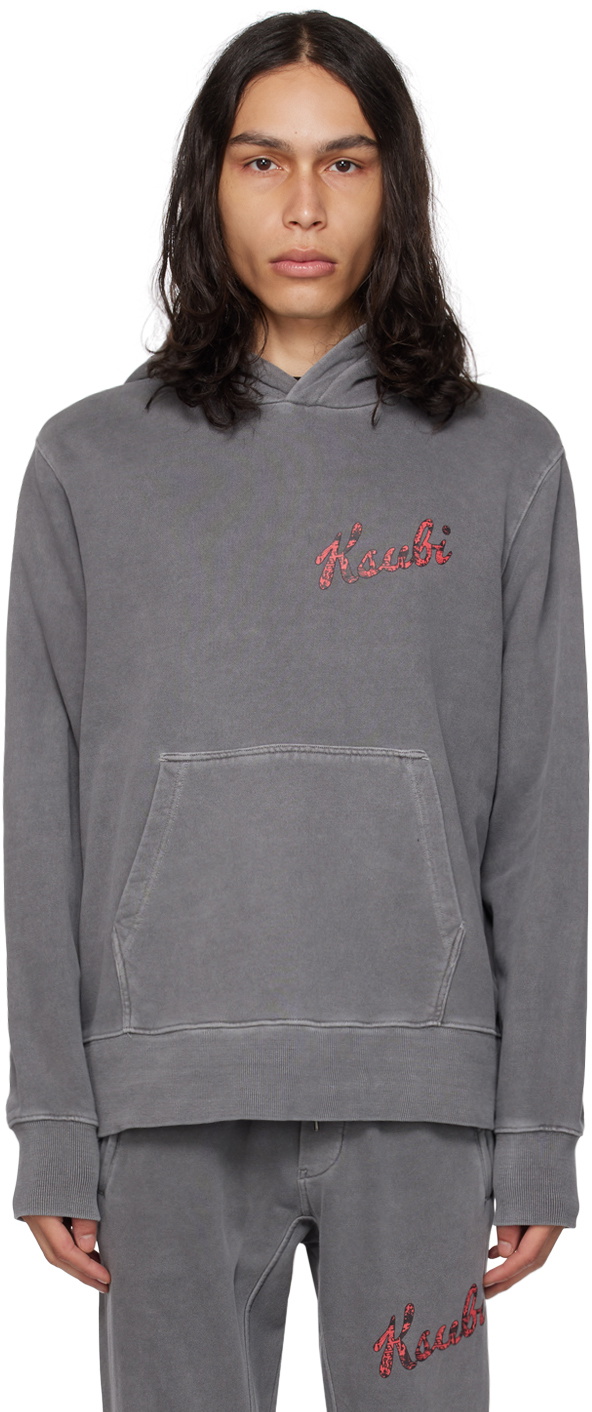 【関税込み】Ksubi グレー Fuego Ekcess Zip Thru フーディ Gray Fuego Ekcess Zip Thru Hoodie by Ksubi on Sale