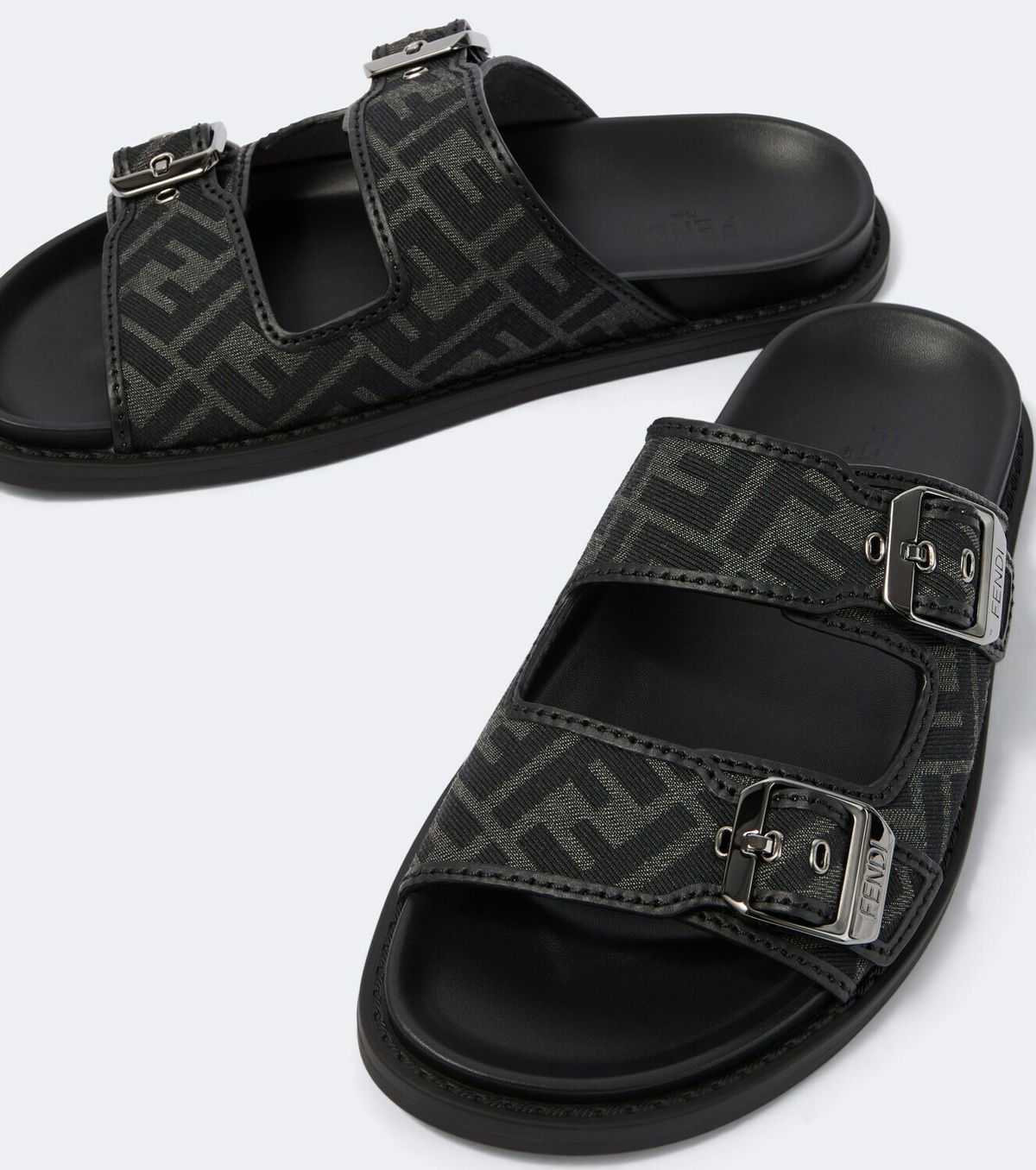 Fendi Fendi Feel FF Zucca jacquard slides