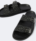 Fendi Fendi Feel FF Zucca jacquard slides
