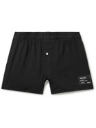 Entireworld - Type B Version 2 Slim-Fit Organic Cotton-Jersey Boxer Shorts - Black