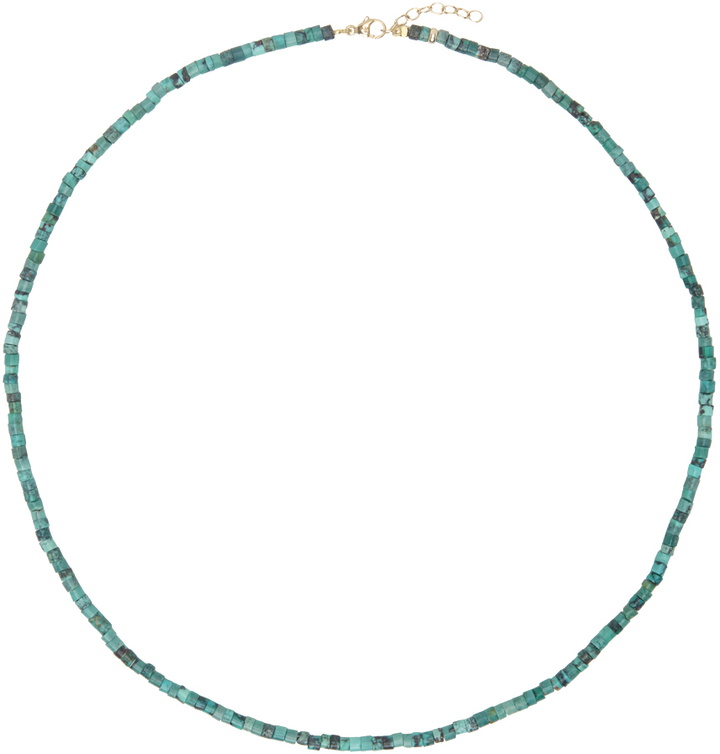 Photo: JIA JIA Blue Nevada Turquoise Heishi Necklace