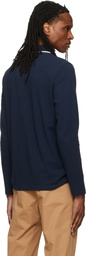 BOSS Navy Logo Patch Polo