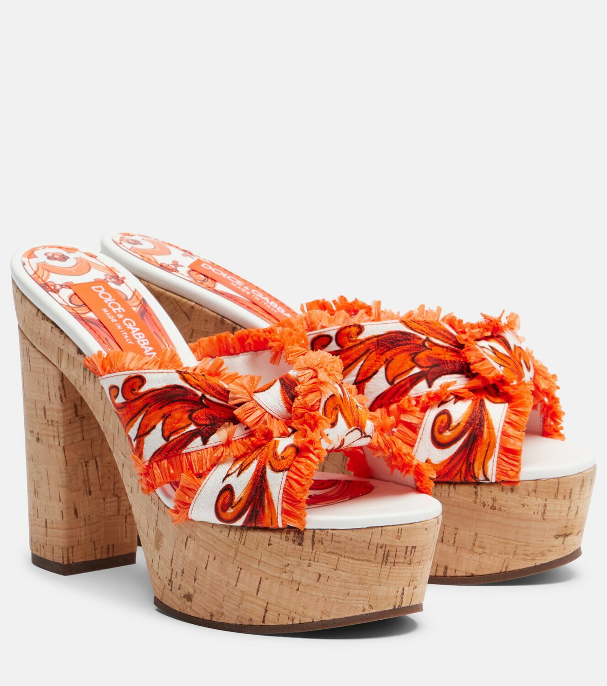 Dolce&Gabbana Majolica brocade platform sandals