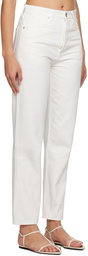 Jil Sander White Five-Pocket Jeans