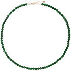 Mateo Green Malachite Beaded Choker