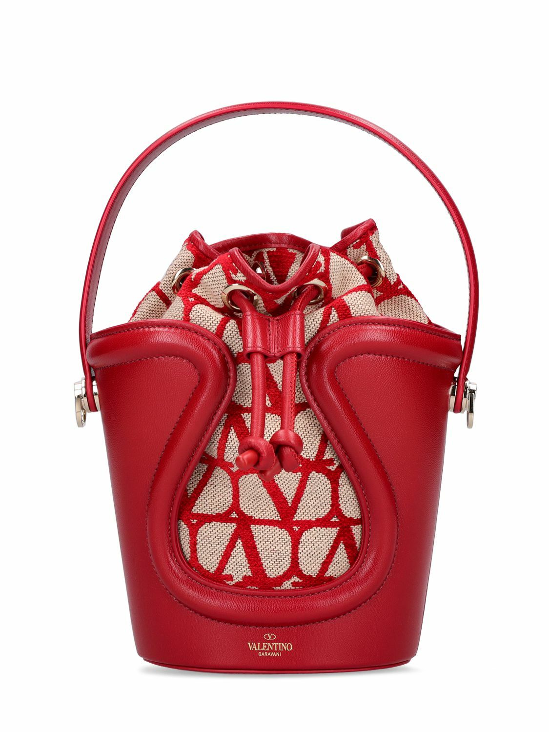 VALENTINO正規品/送料/関税込み Bucket Bag Mini Bucket Bag In Nappa With Vlogo Signature Chain for