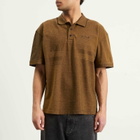 Polar Skate Co. Men's Surf Polo in Black/Caramel