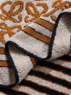 LOEWE - Paula's Ibiza Logo-Jacquard Striped Cotton-Terry Towel