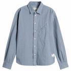 Ranra Men's Field Cotton Long Sleeve Shirt in Folkstone Grey